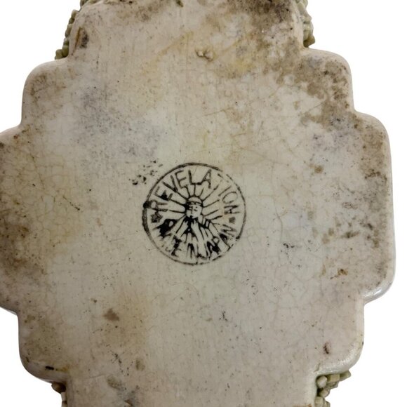 Vintage Revelation Japan Floral Textured Ceramic Vase 8 inch Tall - Picture 7 of 7